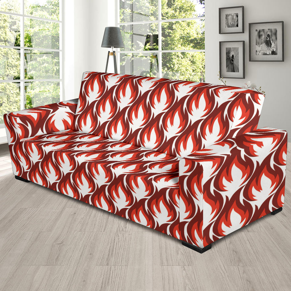 Fire Flame Symbol Design Pattern Sofa Slipcover