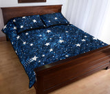 Night sky star pattern Quilt Bed Set