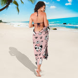 Cows Milk Product Pink Background Sarong