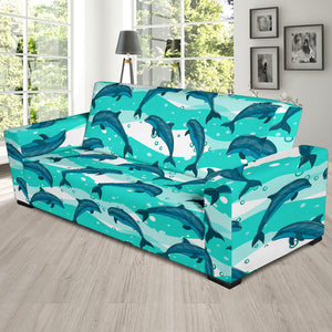 Dolphin Sea Pattern Sofa Slipcover