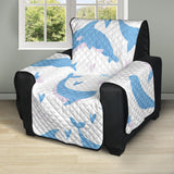 Blue whale pattern Recliner Cover Protector