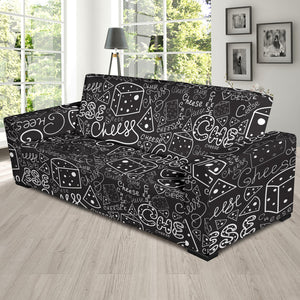 Handwritten Cheese Pattern Sofa Slipcover