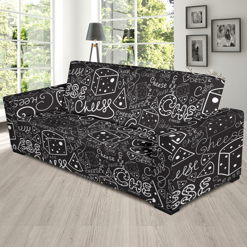 Handwritten Cheese Pattern Sofa Slipcover