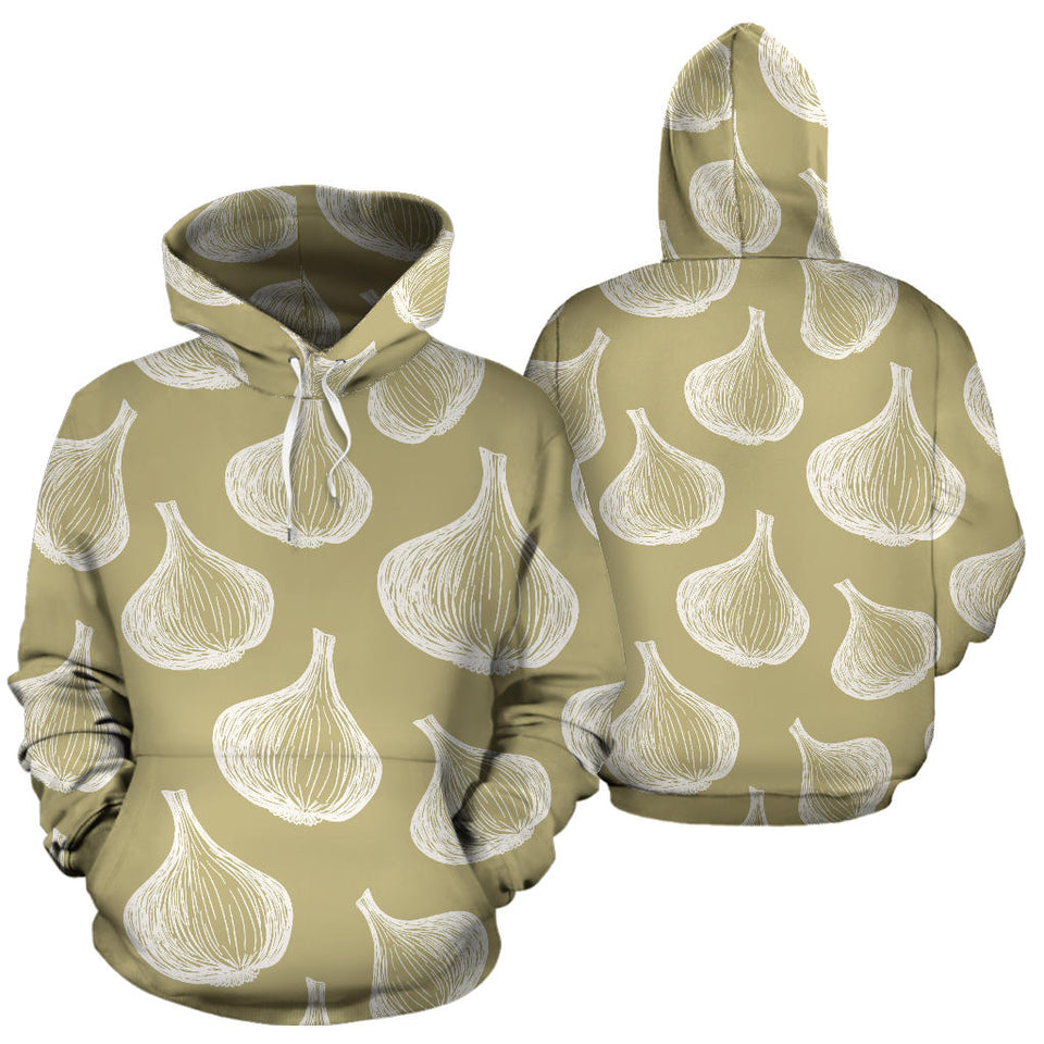 Garlic Design Pattern Men Women Pullover Hoodie