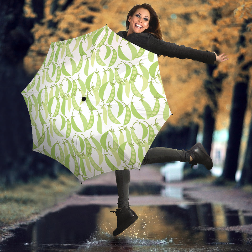 Green Peas Pattern Print Design 03 Umbrella