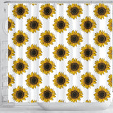 Sunflowers Design Pattern Shower Curtain Fulfilled In US