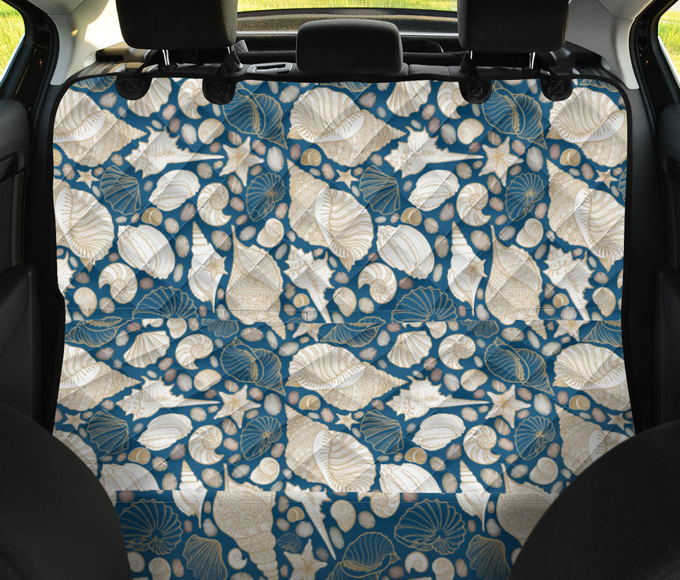 Shell Polynesian Tribal Design Pattern Dog Car Seat Covers