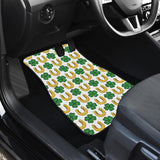 Horseshoes Pattern Print Design 04 Front and Back Car Mats