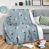 Poodle Dog Pattern Premium Blanket