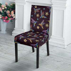 Hummingbird Pattern Print Design 04 Dining Chair Slipcover