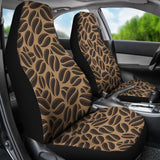 Coffee Bean On Brown Background Universal Fit Car Seat Covers