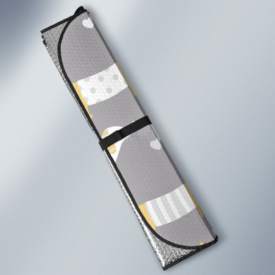 Cute Dachshund Dog Pattern Car Sun Shade