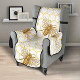 Bee honeycomb seamless design pattern Chair Cover Protector