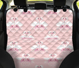 White Swan And Flower Love Pattern Dog Car Seat Covers