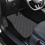 Engine Piston Black Background Pattern Print Design 02 Front Car Mats