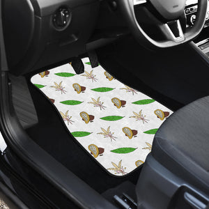 Color Hand Drawn Cocoa Pattern  Front Car Mats