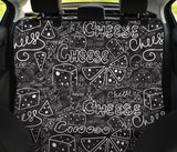 Handwritten Cheese Pattern Dog Car Seat Covers