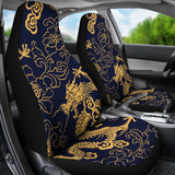 Gold Dragon Pattern Universal Fit Car Seat Covers
