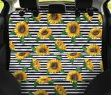 Sunflowers Ribbon Background Dog Car Seat Covers