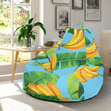 Banana Leaves Banana Design Pattern Bean Bag Cover