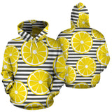 Slice Of Lemon Design Pattern Men Women Pullover Hoodie