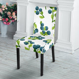 Blueberry White Background Dining Chair Slipcover