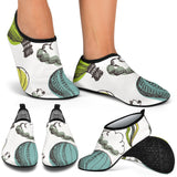 Hot Air Balloon Bird Cloud Pattern Aqua Shoes