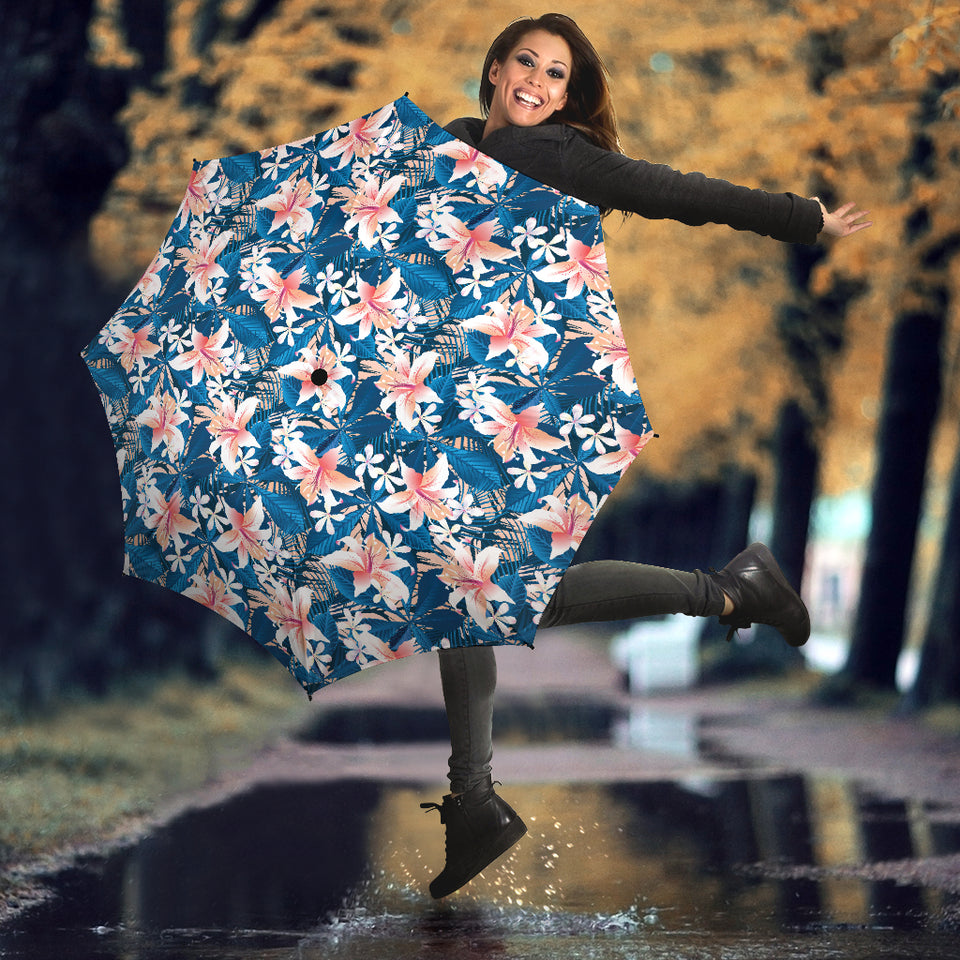 Hibiscus Pattern Print Design 02 Umbrella