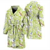 Tennis Pattern Print Design 01 Men's Bathrobe