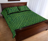 Crocodile Skin Printed Quilt Bed Set