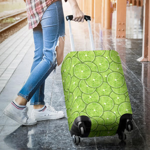 Slices Of Lime Pattern Luggage Covers