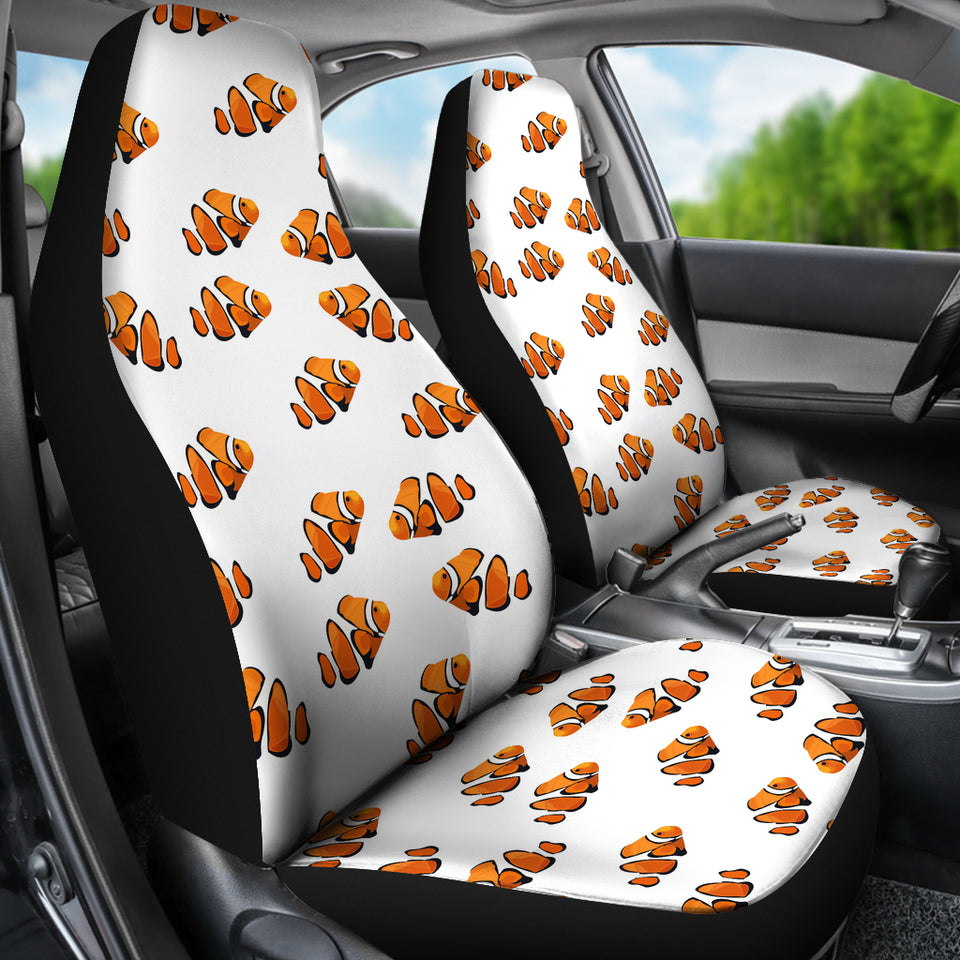 Clown Fish Pattern Print Design 03 Universal Fit Car Seat Covers