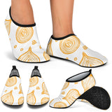 Hand Drawn Onion Pattern Aqua Shoes