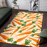 Carrot Pattern Print Design 01 Area Rug