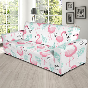 Cute Flamingo Pattern Sofa Slipcover