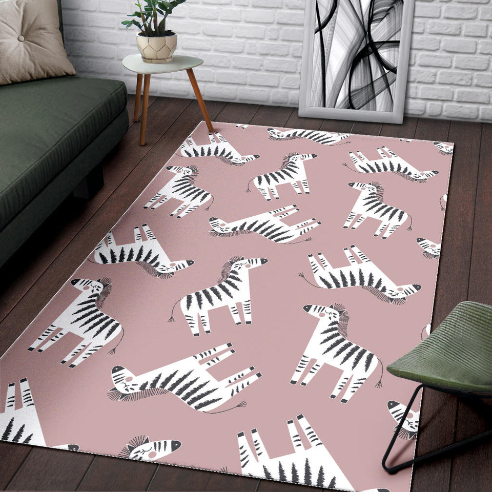 Cute Zebra Pattern Area Rug