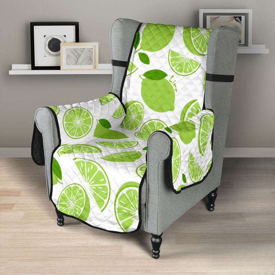 Lime design pattern Chair Cover Protector