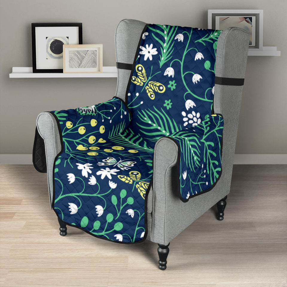 butterfly leaves pattern Chair Cover Protector