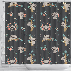 Cute Koala Pattern Shower Curtain Fulfilled In US