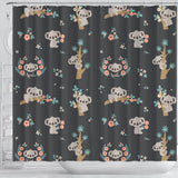 Cute Koala Pattern Shower Curtain Fulfilled In US