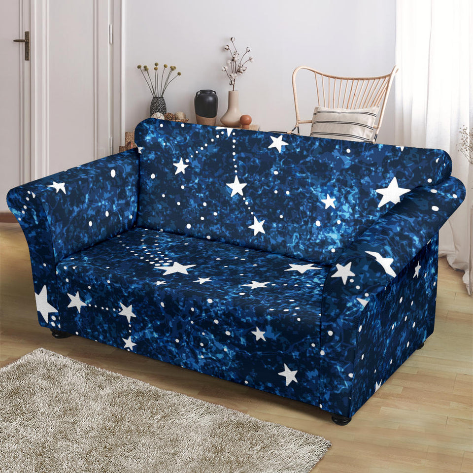 Night Sky Star Pattern Loveseat Couch Slipcover