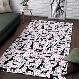 Greyhound Pattern Print Design 02 Area Rug