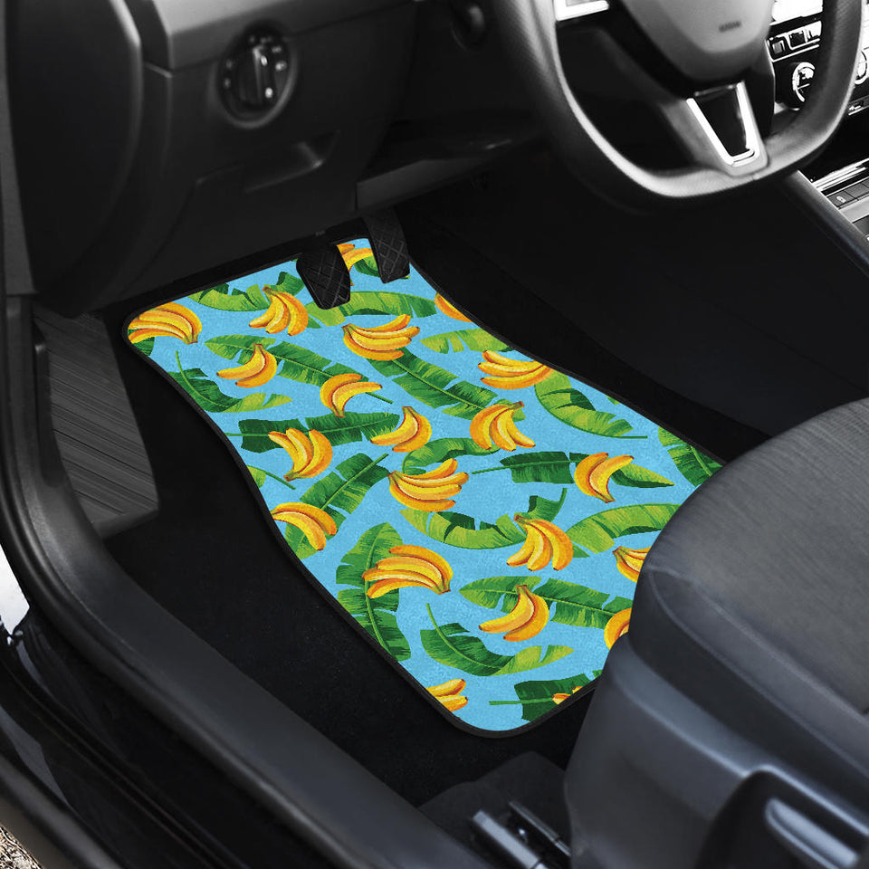 Banana Leaves Banana Design Pattern  Front Car Mats