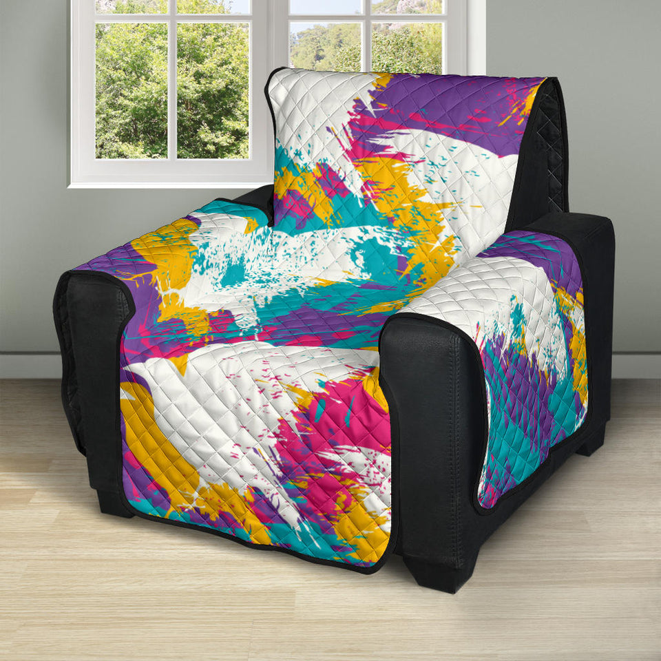 Colorful crow illustration pattern Recliner Cover Protector