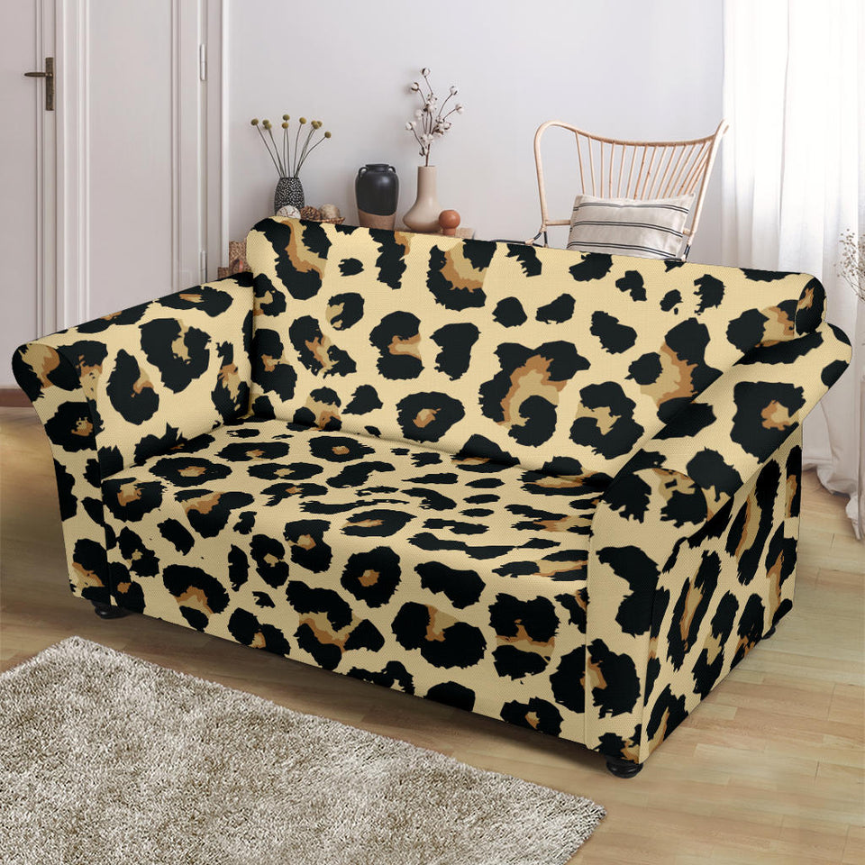 Leopard Print Design Pattern Loveseat Couch Slipcover