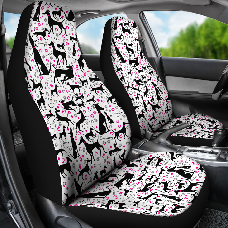 Greyhound Pattern Print Design 02 Universal Fit Car Seat Covers