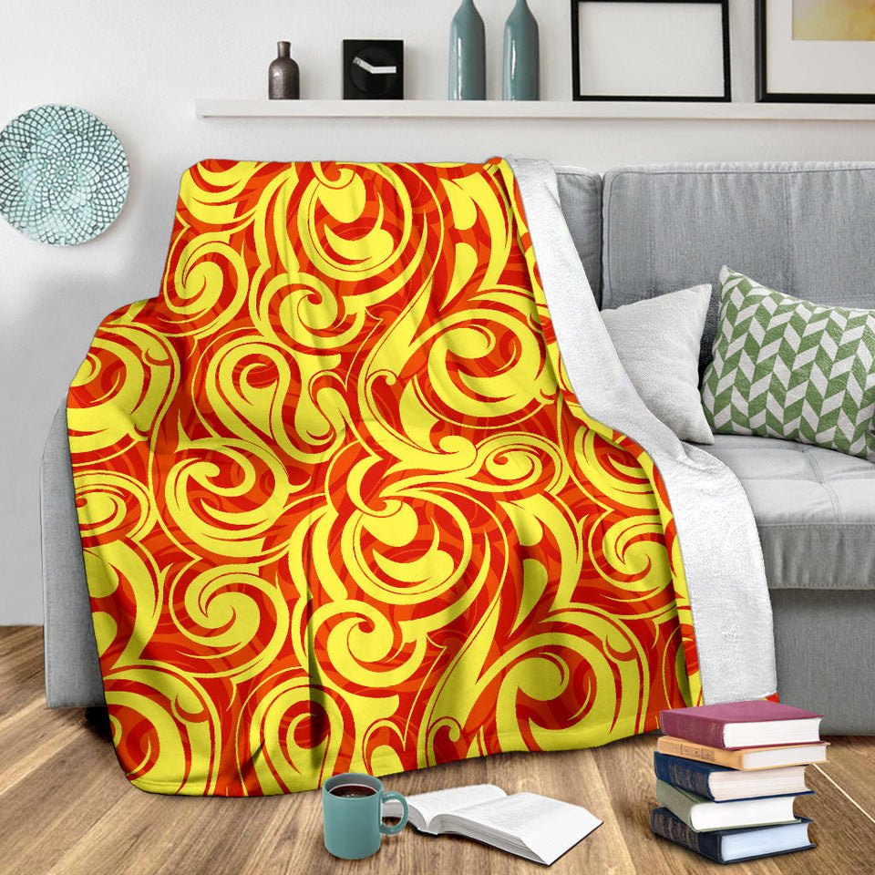Fire Flame Design Pattern Premium Blanket