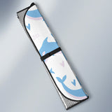 Blue Whale Pattern Car Sun Shade