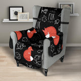 fox sleeping fox pattern Chair Cover Protector