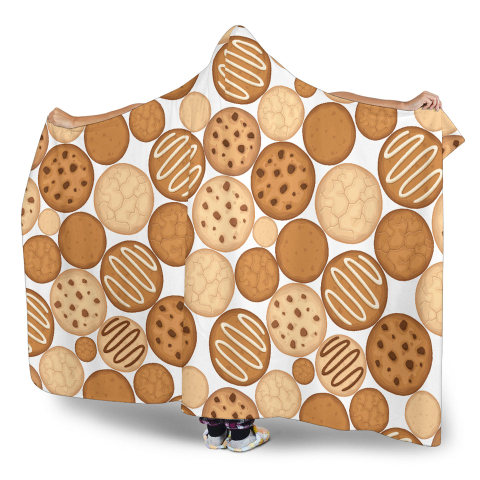 Various Cookie Pattern Hooded Blanket